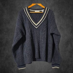Lodge 100% Wool V-Neck Sweater
